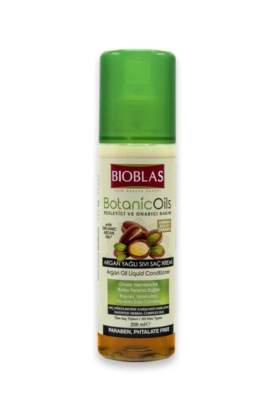 Bioblas Botanic Oils Argan Yağlı Sıvı Saç Kremi 200 ml ürün görseli 1