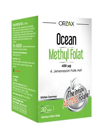 Orzax Ocean Methyl Folat 30 Tablet ürün görseli 1