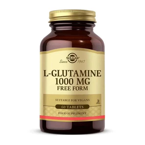 Solgar L-Glutamine 1000 Mg 60 Tablet - Diş Beyazlatıcı Köpük Hediye ürün görseli 1
