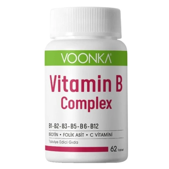 Voonka Vitamin B Complex 62 Tablet ürün görseli 1