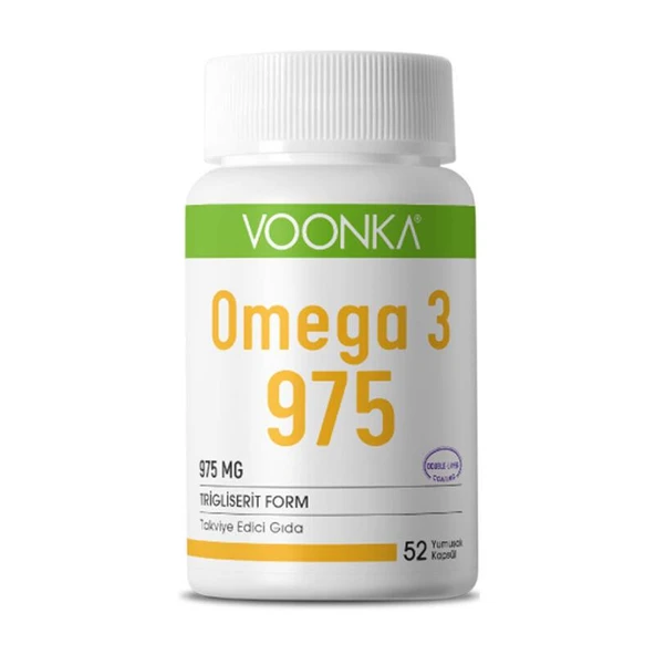Voonka Omega 3 975 mg 52 Kapsül - Diş Beyazlatıcı Köpük Hediye ürün görseli 1