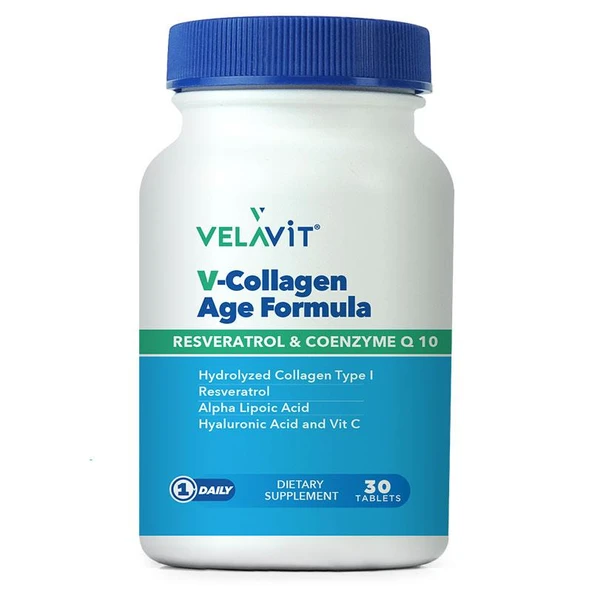 Velavit V-Collagen Age Formula Takviye Edici Gıda 30 Tablet ürün görseli 1