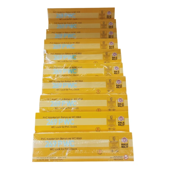 BANYO VE WC KİLİDİ 35 MM 10 ADET 269 PWC PVC KAPILAR İÇİN ürün görseli 1