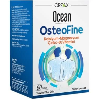 Orzax Ocean OsteoFine Takviye Edici Gıda 60 Tablet ürün görseli 1