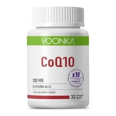 Voonka Koenzim Q10 200 mg 32 Kapsül - Diş Beyazlatıcı Köpük Hediye ürün görseli 1
