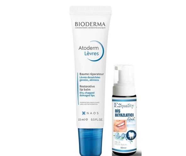 Bioderma Atoderm Lip Balm 15ml- Diş Beyazlatıcı Köpük Hediye ürün görseli 1