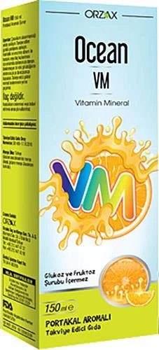 Orzax Ocean Vitamin Mineral - Portakal Aromalı 150ml ürün görseli 1