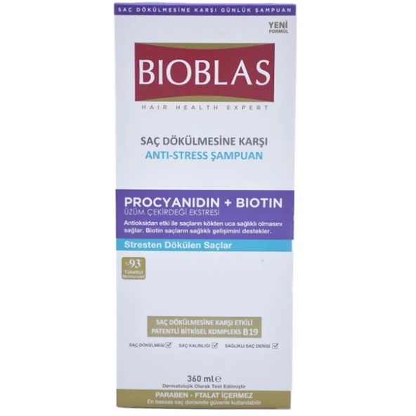 Bioblas Saç Dökülmesi Anti Stress Şampuan 360 ml ürün görseli 1