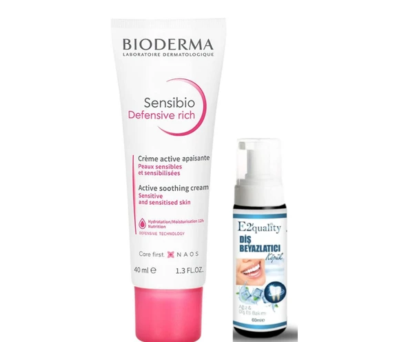 Bioderma Sensibio Rich Cream 40ml- Diş Beyazlatıcı Köpük Hediye ürün görseli 1