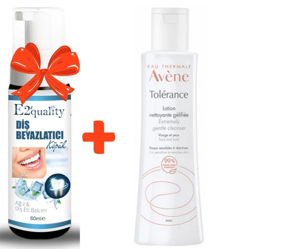 E2'quality Diş Beyazlatıcı Köpük + Avene Extremely Gentle Cleanser 200 ml ürün görseli 1