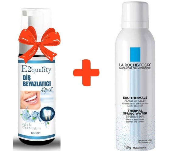 E2'quality Diş Beyazlatıcı Köpük + La Roche Posay Termal Su 150 ML ürün görseli 1