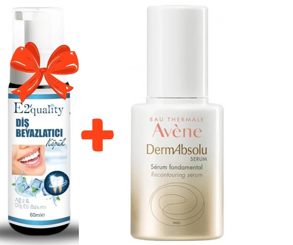 E2'quality Diş Beyazlatıcı Köpük + Avene DermAbsolu Sıkılaştırıcı ve Yapılandırıcı Serum 30 ml ürün görseli 1
