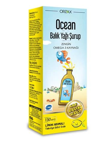 Orzax Ocean Omega3 Şurup 150 ml - Limon ürün görseli 1