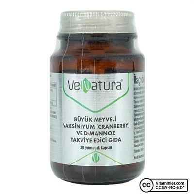 VeNatura Cranberry ve D Mannoz Takviye Edici Gıda 30 Yumuşak Kapsül ürün görseli 1