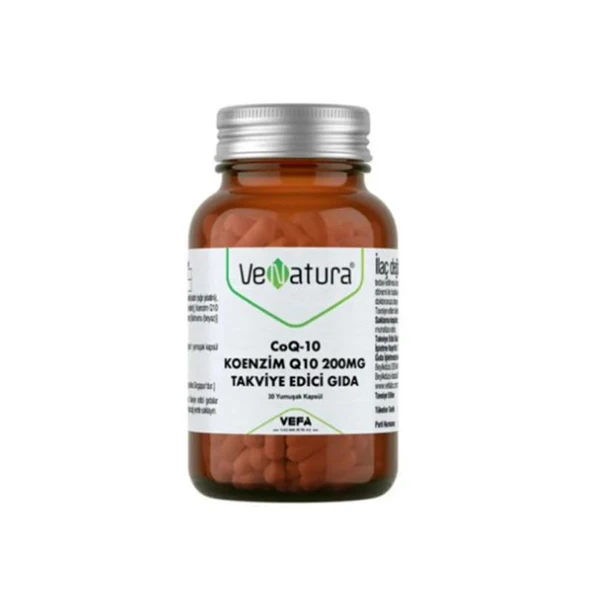 Venatura CoQ-10 Koenzim Q10 200 mg Takviye Edici Gıda 30 Kapsül ürün görseli 1