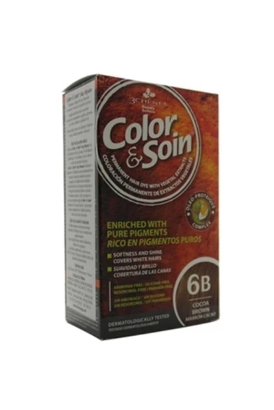 Color And Soin Tamamen Bitkisel Organik Saç Boyası 6b Kakao Kahvesi ürün görseli 1