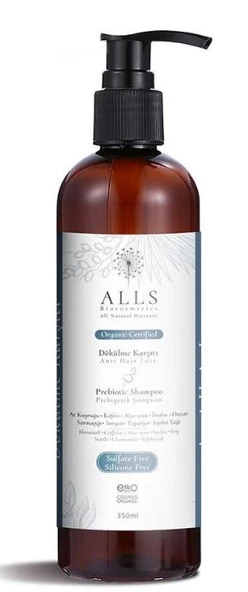 Alls Biocosmetics Organik Dökülme Karşıtı Prebiyotik Şampuan 350 ml ürün görseli 1