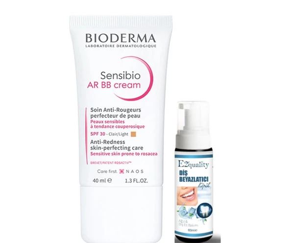Bioderma Sensibio AR BB Cream Spf30 (Light) 40ml- Diş Beyazlatıcı Köpük Hediye ürün görseli 1