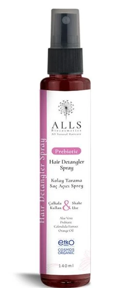 Alls Biocosmetics Organik Prebiyotik Kolay Tarama Saç Açıcı Sprey 140 ml ürün görseli 1