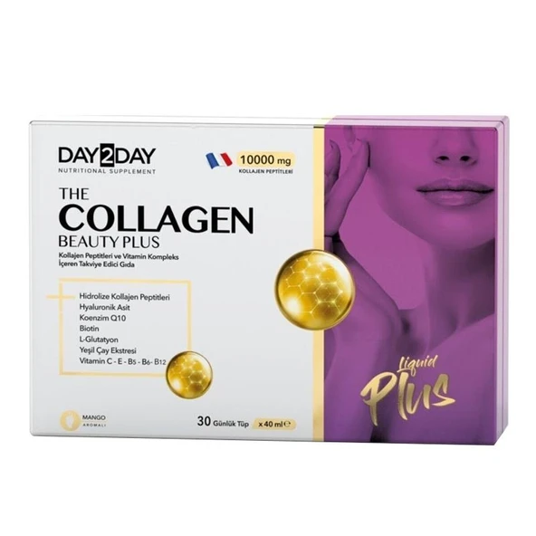 Day2Day The Collagen Beauty Plus Takviye Edici Gıda 40 ml x 30 Adet ürün görseli 1