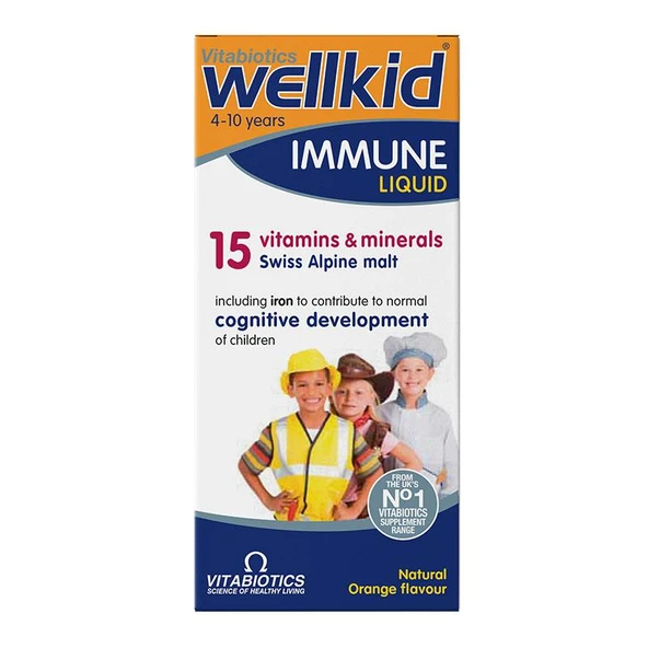 Wellkid Immune Liquid Sıvı Takviye 150 ml | 4-10 Yaş ürün görseli 1