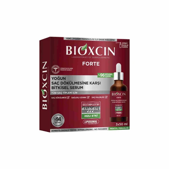 Bioxcin Forte Serum 3x50ml - Diş Beyazlatıcı Köpük Hediye ürün görseli 1