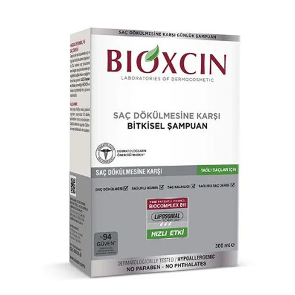 Bioxcin Genesis Saç Dökülmesine Karşı Şampuan 300ml (Yağlı Saçlar) - Diş Beyazlatıcı Köpük Hediye ürün görseli 1