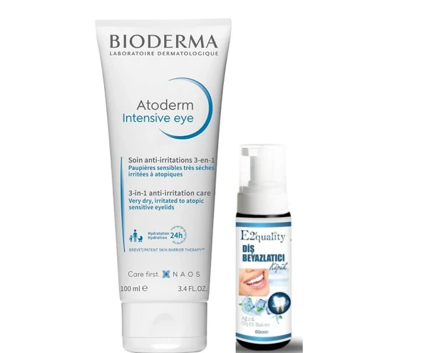 Bioderma Atoderm Intensive Göz Çevresi Kremi 100 ml- Diş Beyazlatıcı Köpük Hediye ürün görseli 1