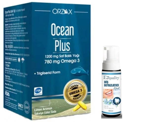 Orzax Ocean Plus 30 Kapsül - Diş Beyazlatıcı Köpük Hediye ürün görseli 1