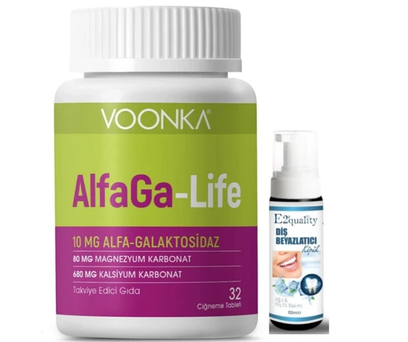 Voonka AlfaGa-Life 32 Kapsül - Diş Beyazlatıcı Köpük Hediye ürün görseli 1