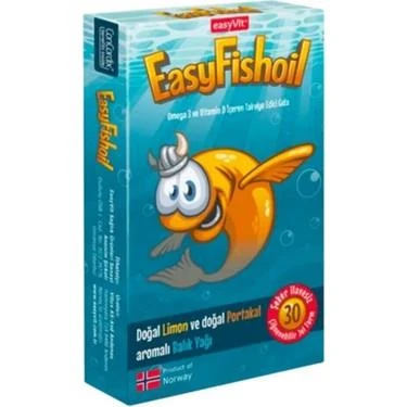 EasyFishoil Omega 3 ve Vitamin D İçeren Takviye Edici Gıda 45 gr - Diş Beyazlatıcı Köpük Hediye ürün görseli 1