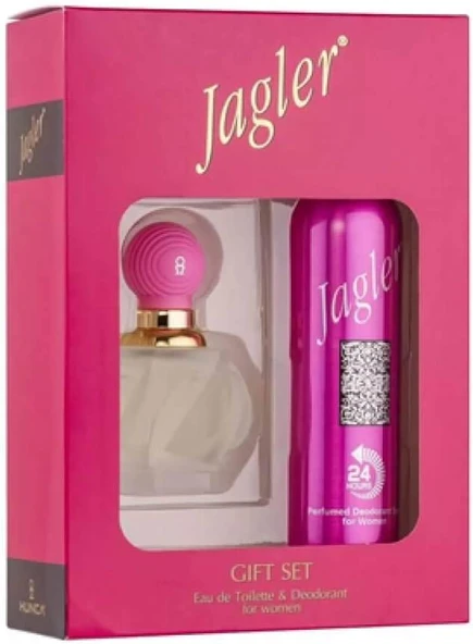 Jagler Parfüm Seti Bayan Edt 60ml + 150ml Deodorant Kadın - Diş Beyazlatıcı Köpük Hediye ürün görseli 1