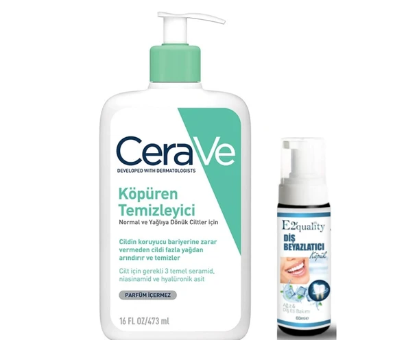 CeraVe Köpüren Temizleyici 473 ml - Diş Beyazlatıcı Köpük Hediye ürün görseli 1
