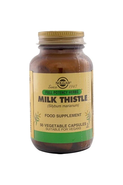 Milk Thistle 100 Mg 50 Kapsül ürün görseli 1