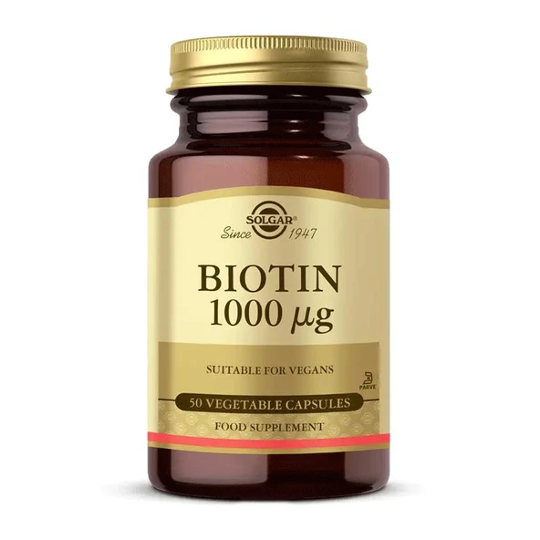 Solgar Biotin 1000 mcg 50 Kapsül ürün görseli 1