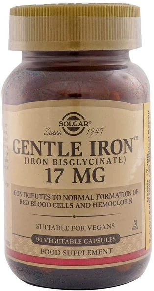 Solgar Gentle Iron 17 mg 1 Paket ürün görseli 1