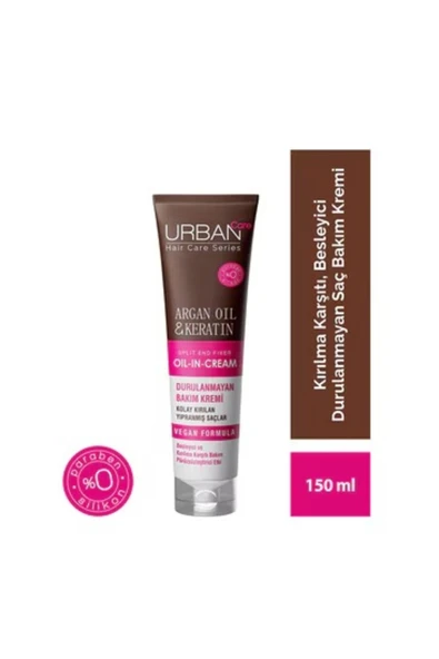 Argan Yağı ve Keratin Kırılma Karşıtı Durulanmayan Saç Bakım Kremi 150 ml ürün görseli 1