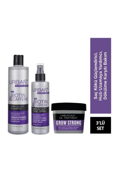 Expert Biotin Ve Kafein Dökülme Karşıtı 3'lü Set-hızlı Uzamaya Yardımcı-vegan ürün görseli 1