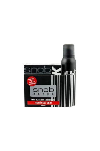 Black Erkek Parfüm Seti 100ml Edt + 150ml Snop Deodorant prfmset146148 ürün görseli 1