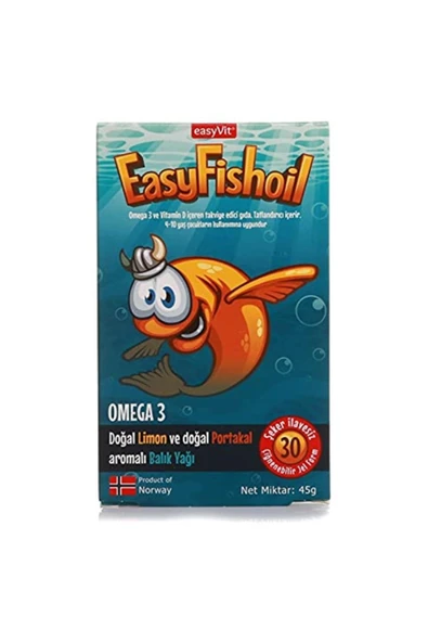 Easyfishoil Omega 3 30 Çiğnenebilir Jel Tb ürün görseli 1