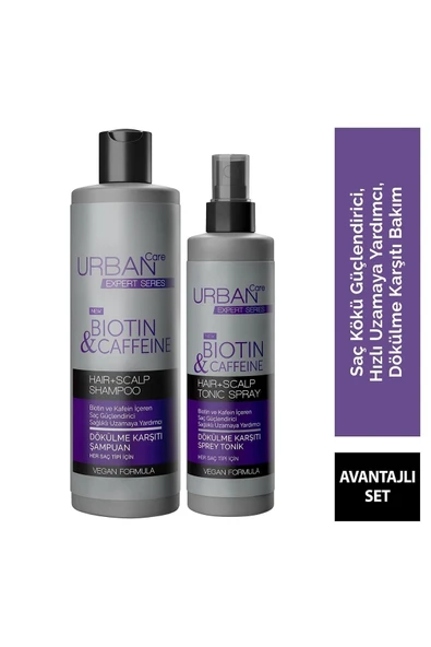 Expert Biotin Ve Kafein Dökülme Karşıtı Şampuan+tonik-hızlı Uzamaya Yardımcı-vegan 2'li Set. ürün görseli 1