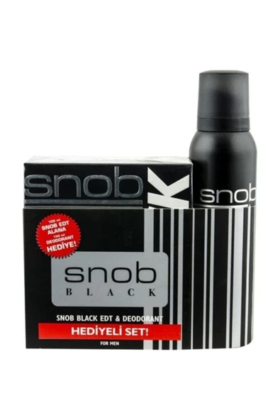 Orjinal Black Erkek Parfüm Seti 100ml Edt + 150ml Snop Deodorant ürün görseli 1