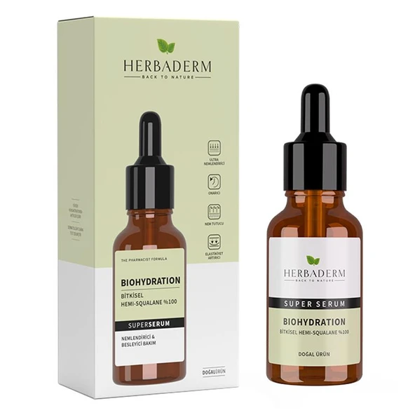 Herbaderm Bio Hydration Nemlendirici Besleyici Serum 30 ml ürün görseli 1