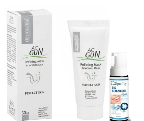 Dermoskin Acgun Arındırıcı Maske 30ml  - Diş Beyazlatıcı Köpük Hediye ürün görseli 1