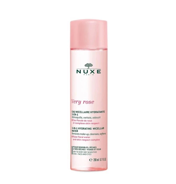 Nuxe Very Rose 3 in 1 Nemlendirici Temizleme Suyu 200 ml ürün görseli 1