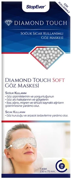 Stopever Diamond Touch Soft Göz Maskesi -Soğuk Sıcak Kullanımlı ürün görseli 1