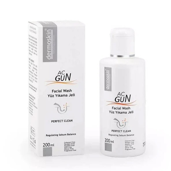 Dermoskin Acgun Yüz Yıkama Jeli 200 ml ürün görseli 1