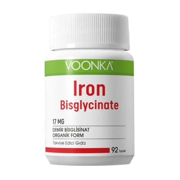 Voonka Iron Bisglycinate Demir 92 Kapsül ürün görseli 1