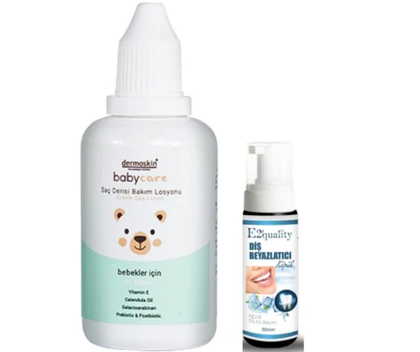 Dermoskin BabyCare Saç Bakım Losyonu 50 ml - Diş Beyazlatıcı Köpük Hediye ürün görseli 1