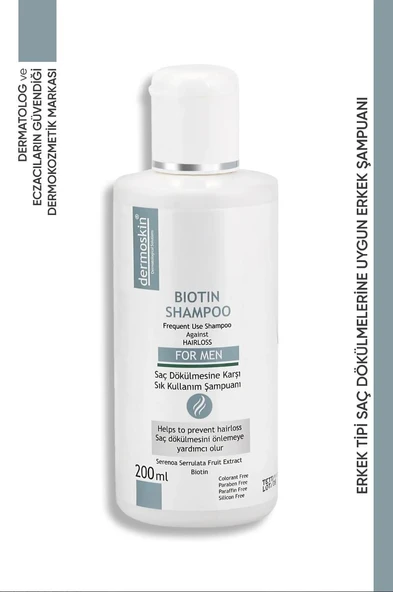 Dermoskin Biotin Şampuan Erkek 200 ml ürün görseli 1